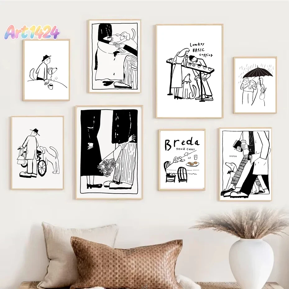 Korean Arts And Lifestyle - 1 adet İskandinav Minimalist Sanat Posteri