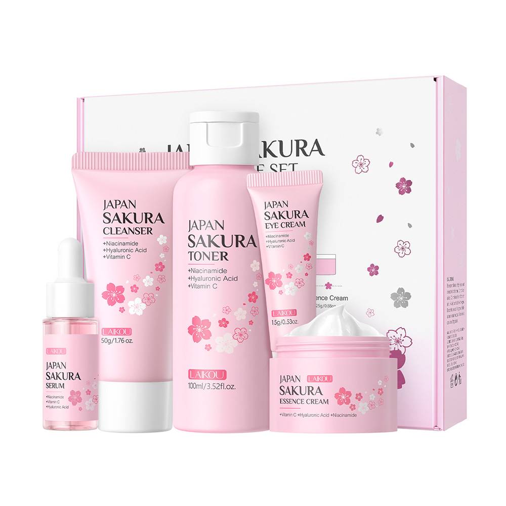 LAIKOU Sakura 5'li Cilt Bakım  - Korean Skincare Routine incelemesi ve fiyatı