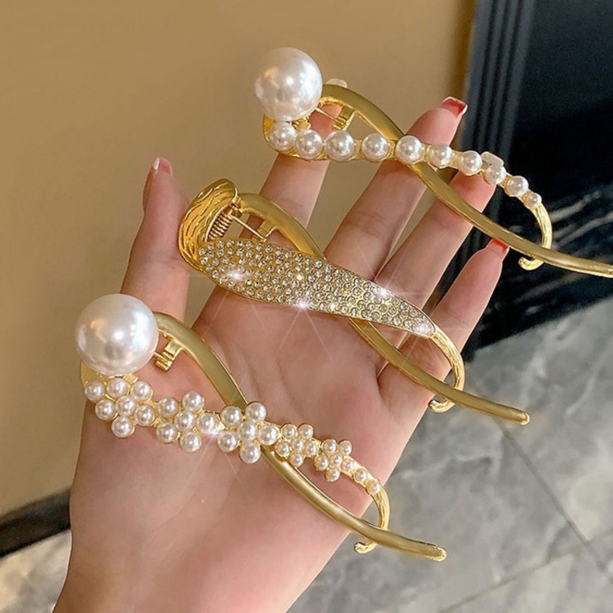 Zarif Glitter inci saç tokası  - Korean Lifestyle & Kids Boutique Photos incelemesi ve fiyatı