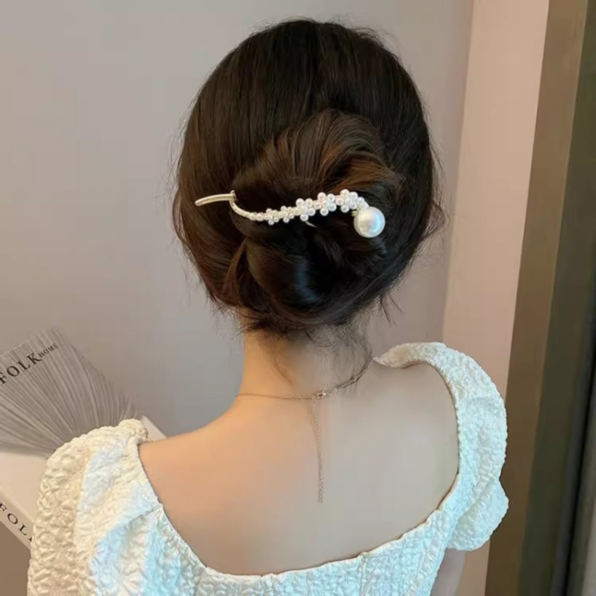 Zarif Glitter inci saç tokası  - Korean Lifestyle & Kids Boutique Photos incelemesi ve fiyatı