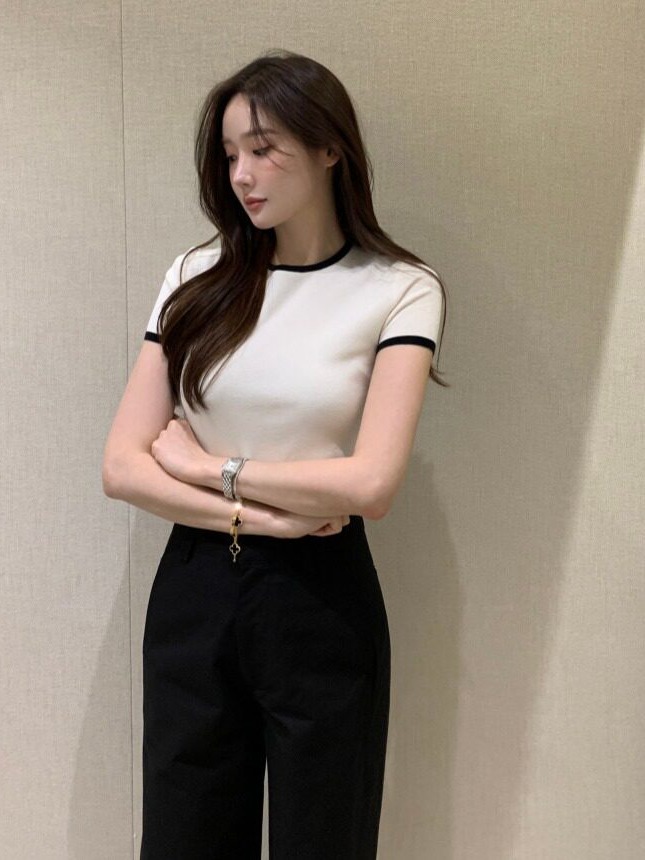 Şık Yazlık Yeni İnce Renk Blok - Korean Women Lifestyle incelemesi ve fiyatı